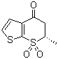 (6s)-5,6-二氫-6-甲基-(6s)4H-噻吩并[3,2-b]硫代吡喃-4-酮-7,7-dio二氧化物結(jié)構(gòu)式_148719-91-9結(jié)構(gòu)式
