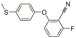 2-氟-6-[4-(甲基硫代)苯氧基]苯甲腈結(jié)構(gòu)式_148901-52-4結(jié)構(gòu)式
