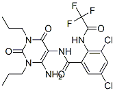 (9ci)-n-(6-氨基-1,2,3,4-四氫-2,4-二氧代-1,3-二丙基-5-嘧啶)-3,5-二氯-2-[(三氟乙?；?氨基]-苯甲酰胺結(jié)構(gòu)式_154623-75-3結(jié)構(gòu)式