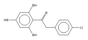 2-(4-氯苯基)-1-(2,4,6-三羥基苯基)乙酮結(jié)構(gòu)式_15485-68-4結(jié)構(gòu)式