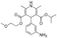 4-(3-氨基苯基)-1,4-二氫-5-(2-甲氧基乙氧基羰基)-2,6-二甲基吡啶-3-羧酸異丙酯結構式_155861-24-8結構式