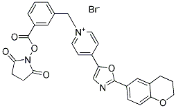 4-[2-(3,4-二氫-2H-苯并吡喃-6-基)-1,3-惡唑-5-基]-1-(3-{[(2,5-二氧代-1-吡咯烷基)氧基]羰基}芐基)吡啶鎓溴化物結構式_155863-03-9結構式