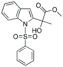 a-羥基-a-甲基-1-(苯基磺?；?吲哚-2-乙酸甲酯結(jié)構(gòu)式_157873-95-5結(jié)構(gòu)式