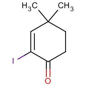 2-碘-4,4-二甲基-2-環(huán)己烯-1-酮結(jié)構(gòu)式_157952-85-7結(jié)構(gòu)式