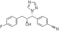 4-[(1R,2R)-3-(4-氟苯基)-2-羥基-1-(1,2,4-三氮唑-1-基)丙基]芐腈結(jié)構(gòu)式_160146-16-7結(jié)構(gòu)式