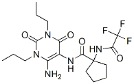 (9ci)-n-(6-氨基-1,2,3,4-四氫-2,4-二氧代-1,3-二丙基-5-嘧啶)-1-[(三氟乙酰基)氨基]-環(huán)戊烷羧酰胺結(jié)構(gòu)式_161918-62-3結(jié)構(gòu)式