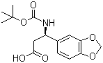 (R)-beta-[[(叔丁氧基)羰基]氨基]-1,3-苯并二氧雜環(huán)戊烯-5-丙酸結(jié)構(gòu)式_162240-68-8結(jié)構(gòu)式