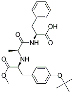 (s)-(9ci)-n-[n-[1-[[4-(1,1-二甲基乙氧基)苯基]甲基]-2-甲氧基-2-氧代乙基]-l-丙氨酰基]-L-苯基丙氨酸結(jié)構(gòu)式_163659-45-8結(jié)構(gòu)式