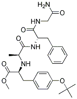 (s)-(9ci)-n-[1-[[4-(1,1-二甲基乙氧基)苯基]甲基]-2-甲氧基-2-氧代乙基]-l-丙氨?；?l-苯基丙氨?；?甘氨酰胺結(jié)構(gòu)式_163659-47-0結(jié)構(gòu)式