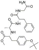(r)-(9ci)-n-[1-[[4-(1,1-二甲基乙氧基)苯基]甲基]-2-甲氧基-2-氧代乙基]-d-丙氨酰基-l-苯基丙氨?；?甘氨酰胺結(jié)構(gòu)式_163659-48-1結(jié)構(gòu)式