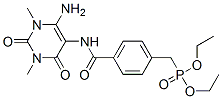 (9ci)-[[4-[[(6-氨基-1,2,3,4-四氫-1,3-二甲基-2,4-二氧代-5-嘧啶)氨基]羰基]苯基]甲基]-磷酸二乙酯結構式_166115-75-9結構式