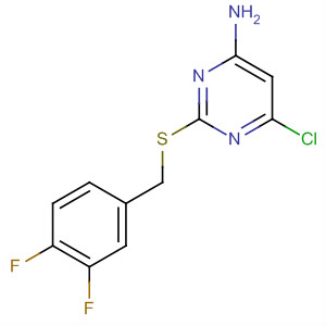 6-氯-2-[(3,4-二氟芐基)硫代]嘧啶-4-胺結(jié)構(gòu)式_166751-75-3結(jié)構(gòu)式