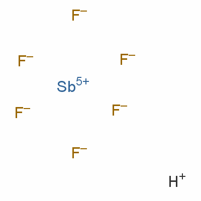 氫六氟銻酸鹽結(jié)構(gòu)式_16950-06-4結(jié)構(gòu)式