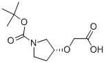 (R)-3-(羧基甲氧基)-1-吡咯烷羧酸 1-(1,1-二甲基乙基)酯結(jié)構(gòu)式_170097-85-5結(jié)構(gòu)式