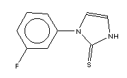 1-(3-氟苯基)咪唑啉-2-硫酮結構式_17452-26-5結構式
