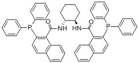 (1R,2R)-(+)-1,2-二氨基環(huán)己烷-N,N-雙(2-苯基膦-1-萘?；?結(jié)構(gòu)式_174810-09-4結(jié)構(gòu)式