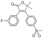 3-(3-氟苯基)-5,5-二甲基-4-[4-(甲基磺?；?苯基]-2(5h)-呋喃酮結(jié)構(gòu)式_178402-36-3結(jié)構(gòu)式