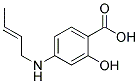 Benzoic acid, 4-(2-butenylamino)-2-hydroxy-(9ci) Structure,180633-25-4Structure