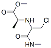 (9ci)-n-[1-(氯甲基)-2-(甲基氨基)-2-氧代乙基]-L-丙氨酸甲酯結構式_182552-14-3結構式