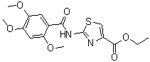 2-[(2,4,5-Trimethoxybenzoyl)amino]-4-thiazolecarboxylic acid ethyl ester Structure,185105-98-0Structure