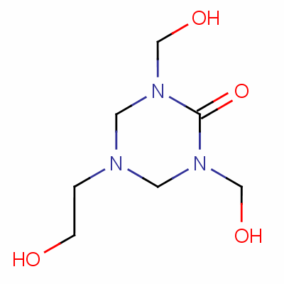 四氫-5-(2-羥基乙基)-1,3-雙(羥基甲基)-1,3,5-噻嗪-2(1h)-酮結(jié)構(gòu)式_1852-21-7結(jié)構(gòu)式