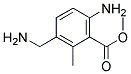 Benzoic acid, 6-amino-3-(aminomethyl)-2-methyl-, methyl ester (9ci) Structure,185689-48-9Structure
