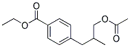 (9ci)-4-[3-(乙酰基氧基)-2-甲基丙基]-苯甲酸乙酯結構式_186344-90-1結構式