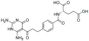 N-[4 - [3 - （2,6 - 二氨基-1,4 - 二氫-4 - 氧代-5 - 嘧啶基）-3 - 氧代丙基]苯甲?；鵠-L-谷氨酸結(jié)構(gòu)式_193281-05-9結(jié)構(gòu)式