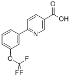 6-[3-(三氟甲氧基)苯基]-3-吡啶羧酸結構式_197847-91-9結構式