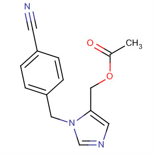 1-(4-氰基芐基)-5-(乙酰氧基甲基)咪唑結(jié)構(gòu)式_198648-98-5結(jié)構(gòu)式