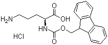 L(+)-Fmoc-鳥(niǎo)氨酸鹽酸鹽結(jié)構(gòu)式_201046-57-3結(jié)構(gòu)式