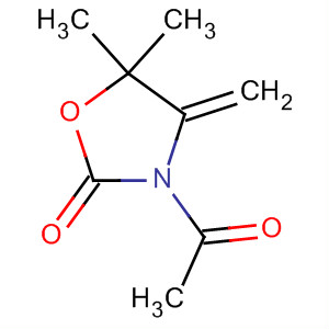 (9ci)-3-乙酰基-5,5-二甲基-4-亞甲基-2-噁唑烷酮結(jié)構(gòu)式_202920-26-1結(jié)構(gòu)式