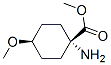 Cyclohexanecarboxylic acid, 1-amino-4-methoxy-, methyl ester, cis-(9ci) Structure,203314-45-8Structure