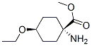Cyclohexanecarboxylic acid, 1-amino-4-ethoxy-, methyl ester, cis-(9ci) Structure,203314-46-9Structure