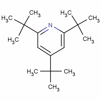 2,4,6-三叔丁基吡啶結(jié)構(gòu)式_20336-15-6結(jié)構(gòu)式