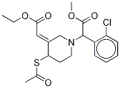 (3E)-4-(乙?；虼?-alpha-(2-氯苯基)-3-(2-乙氧基-2-氧代乙亞基)-1-哌啶乙酸甲酯結構式_204204-75-1結構式