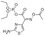 O,O-二乙基磷-(Z)-2-(2-氨基噻唑-4-基)-2-乙?；趸鶃啺被宜狨ソY(jié)構(gòu)式_205307-52-4結(jié)構(gòu)式