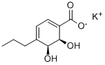 (2R,3S)-1-羧基-4-丙基-2,3-二羥基-環(huán)己基-4,6-二烯鉀鹽結(jié)構(gòu)式_205652-51-3結(jié)構(gòu)式