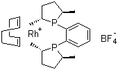 (-)-1,2-雙((2R,5R)-2,5-二甲基磷皂)苯(環(huán)辛二烯)銠(I)四氟硼酸鹽結(jié)構(gòu)式_210057-23-1結(jié)構(gòu)式