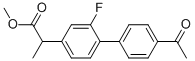 2-(4-乙?；?2-氟-聯(lián)苯-4-基)-丙酸甲酯結(jié)構(gòu)式_215175-83-0結(jié)構(gòu)式