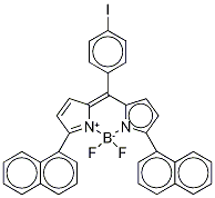 4,4-二氟-8-(4’-碘苯基)-1,7-二-(1’-萘基)-4-硼雜-3alpha,4alpha-二氮雜-s-引達省結(jié)構式_216255-54-8結(jié)構式