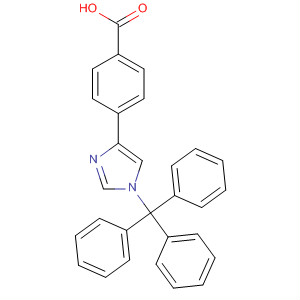 4-[1-三苯基甲基咪唑-4(5)-基]苯甲酸結(jié)構(gòu)式_222986-63-2結(jié)構(gòu)式