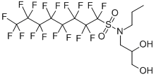 N-(2,3-二羥基丙基)-N-丙基-1,1,2,2,3,3,4,4,5,5,6,6,7,7,8,8-比氟-1-辛烷氨磺酸結構式_2262-49-9結構式