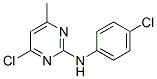 4-氯-N-(4-氯苯基)-6-甲基-2-氨基嘧啶結(jié)構(gòu)式_23497-36-1結(jié)構(gòu)式