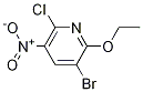 3-Bromo-6-chloro-2-ethoxy-5-nitropyridine Structure,239791-63-0Structure
