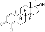4-氯去氫甲基睪酮結(jié)構(gòu)式_2446-23-3結(jié)構(gòu)式