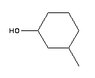 順-3-甲基環(huán)己醇結(jié)構(gòu)式_24965-90-0結(jié)構(gòu)式