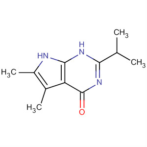 2-異丙基-5,6-二甲基-3H-吡咯并[2,3-d]嘧啶-4(7h)-酮結(jié)構(gòu)式_251947-07-6結(jié)構(gòu)式