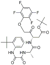 (3s)-3-[[(2s)-2-[[2-[[2-(1,1-二甲基乙基)苯基]氨基]-2-氧代乙?；鵠氨基]-1-氧代丙基]氨基]-4-氧代-5-(2,3,5,6-四氟苯氧基)-戊酸 1,1-二甲基乙酯結(jié)構(gòu)式_254750-83-9結(jié)構(gòu)式