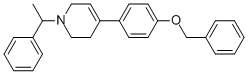 (R)-4-(4-(芐氧基)苯基)-1-(1-苯基乙基)-1,2,3,6-四氫吡啶結(jié)構(gòu)式_257928-43-1結(jié)構(gòu)式